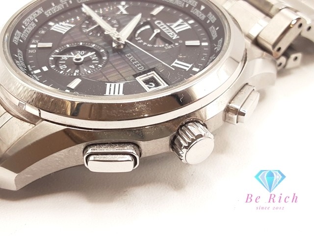 Excellent Condition CITIZEN Exceed Eco Drive Date AT9110 58E H820 T023916 Black