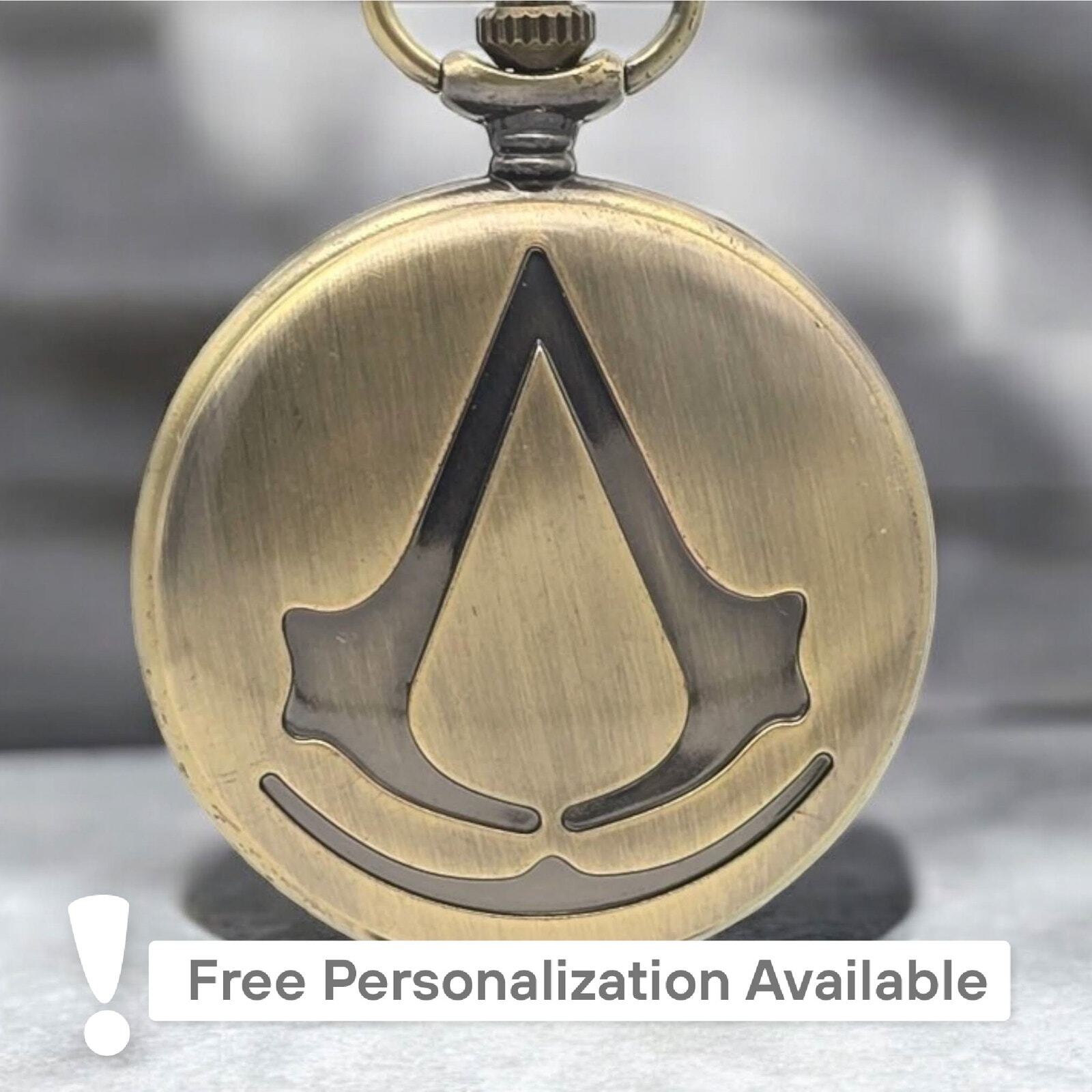 Video Game Pocket Watch – Vintage Steampunk Timepiece Unique Gift Fans Templars