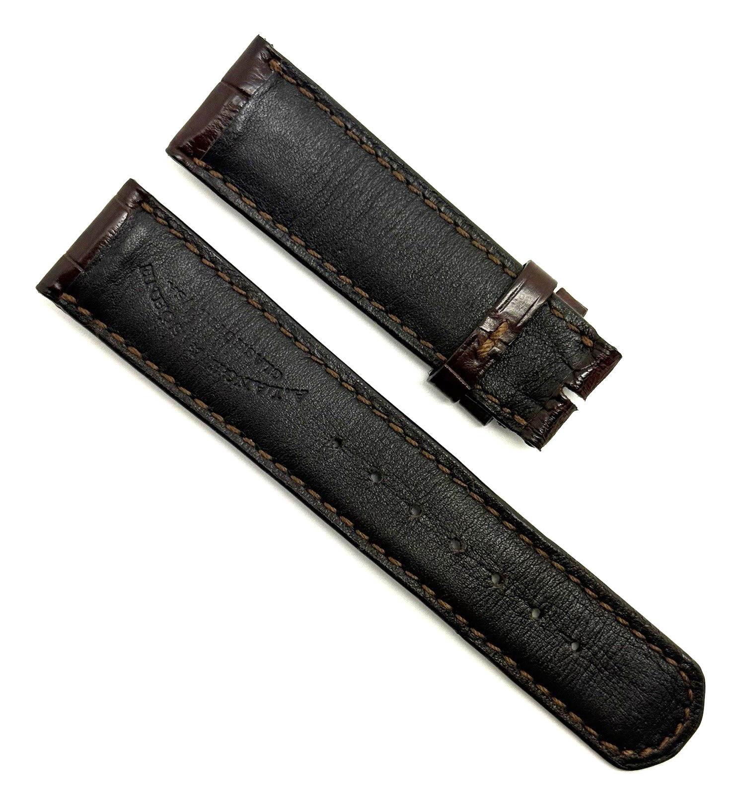 A. Lange & Sohne 20mm x 18mm Brown Alligator Watch Strap Band Authentic OEM