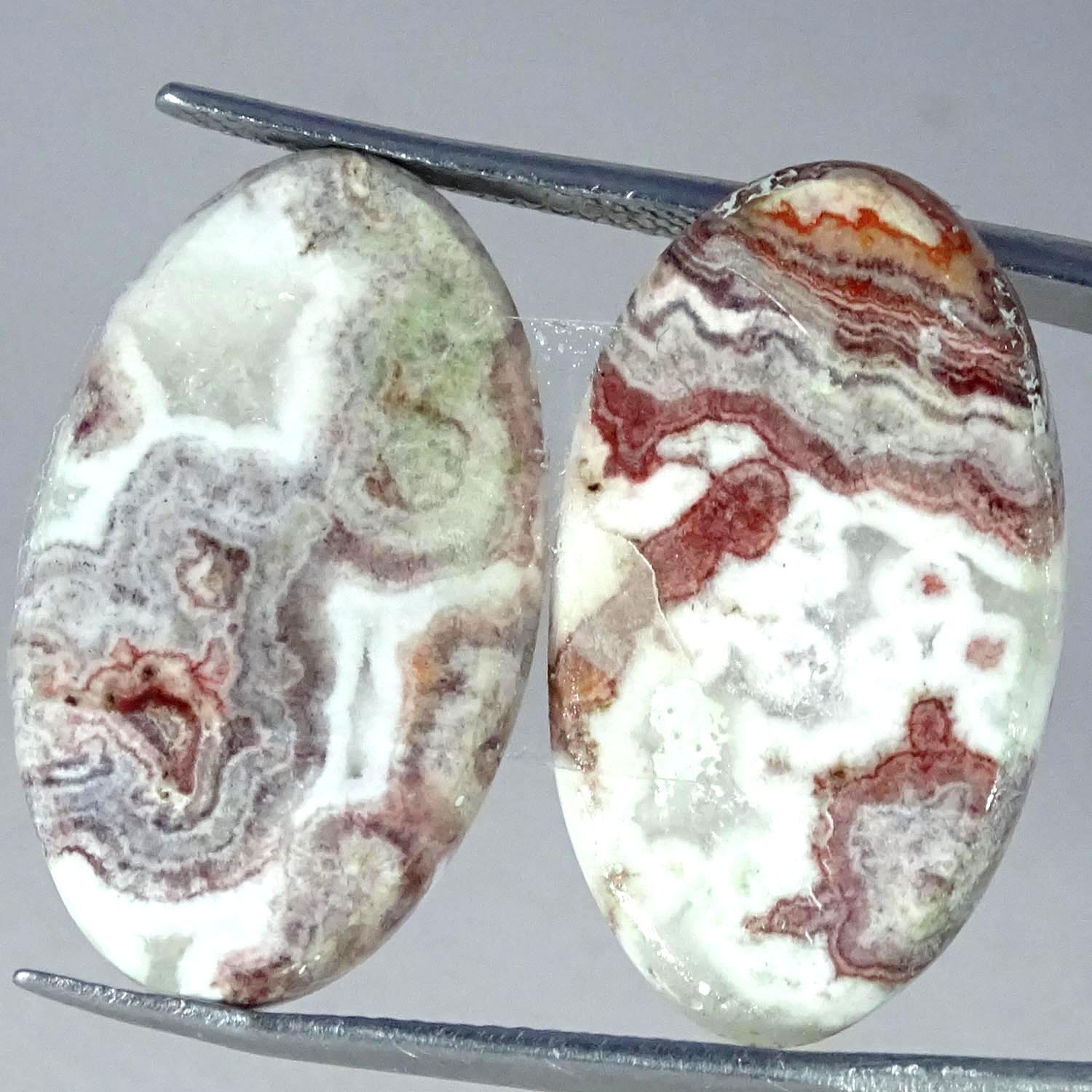 20.50Cts. AA+ Natural Rosita Jasper Pair Oval Cabochon Gemstone 14X24X3MM