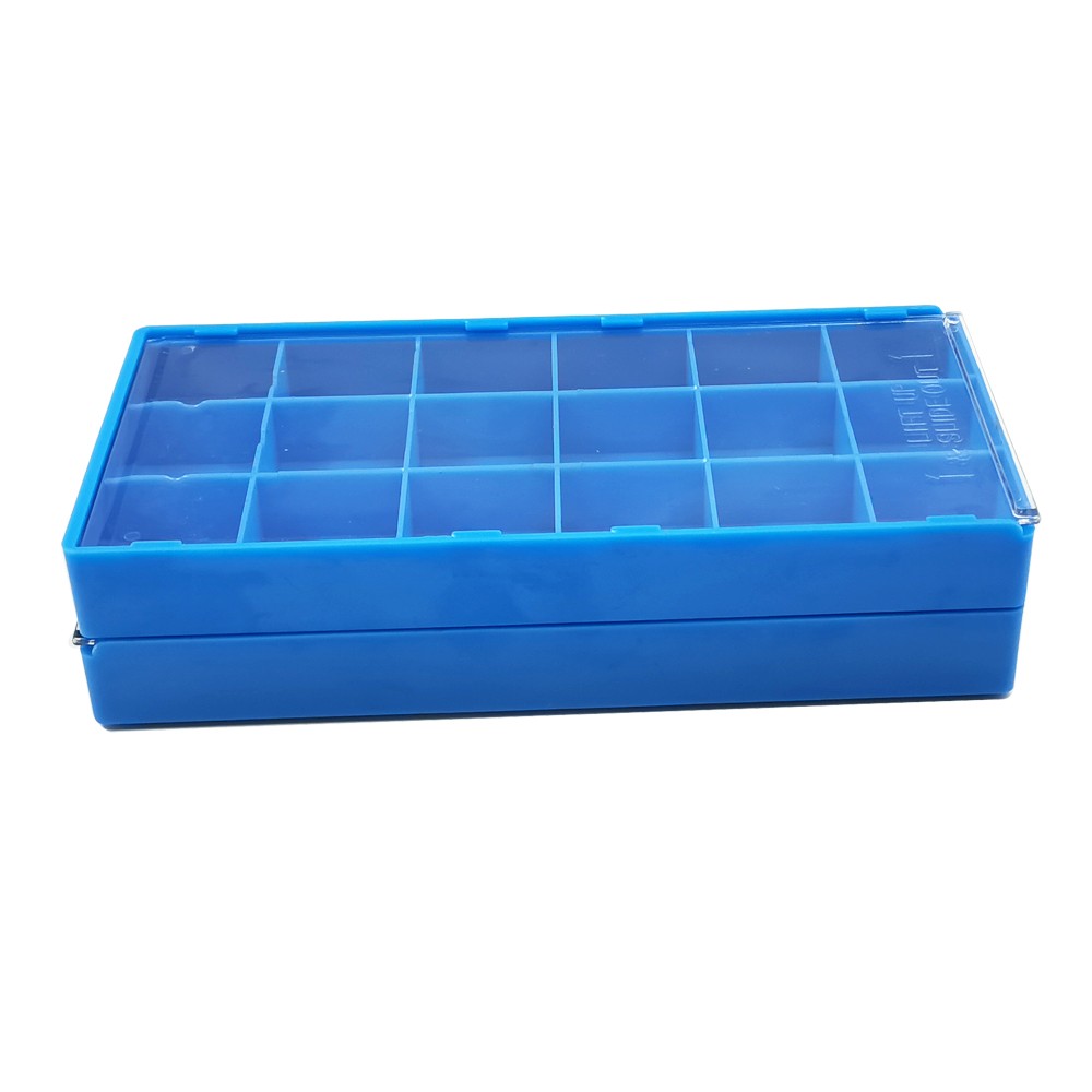 18 Grids Watch Repair Parts Storage Box Accessories Organizer with Dust Cover G