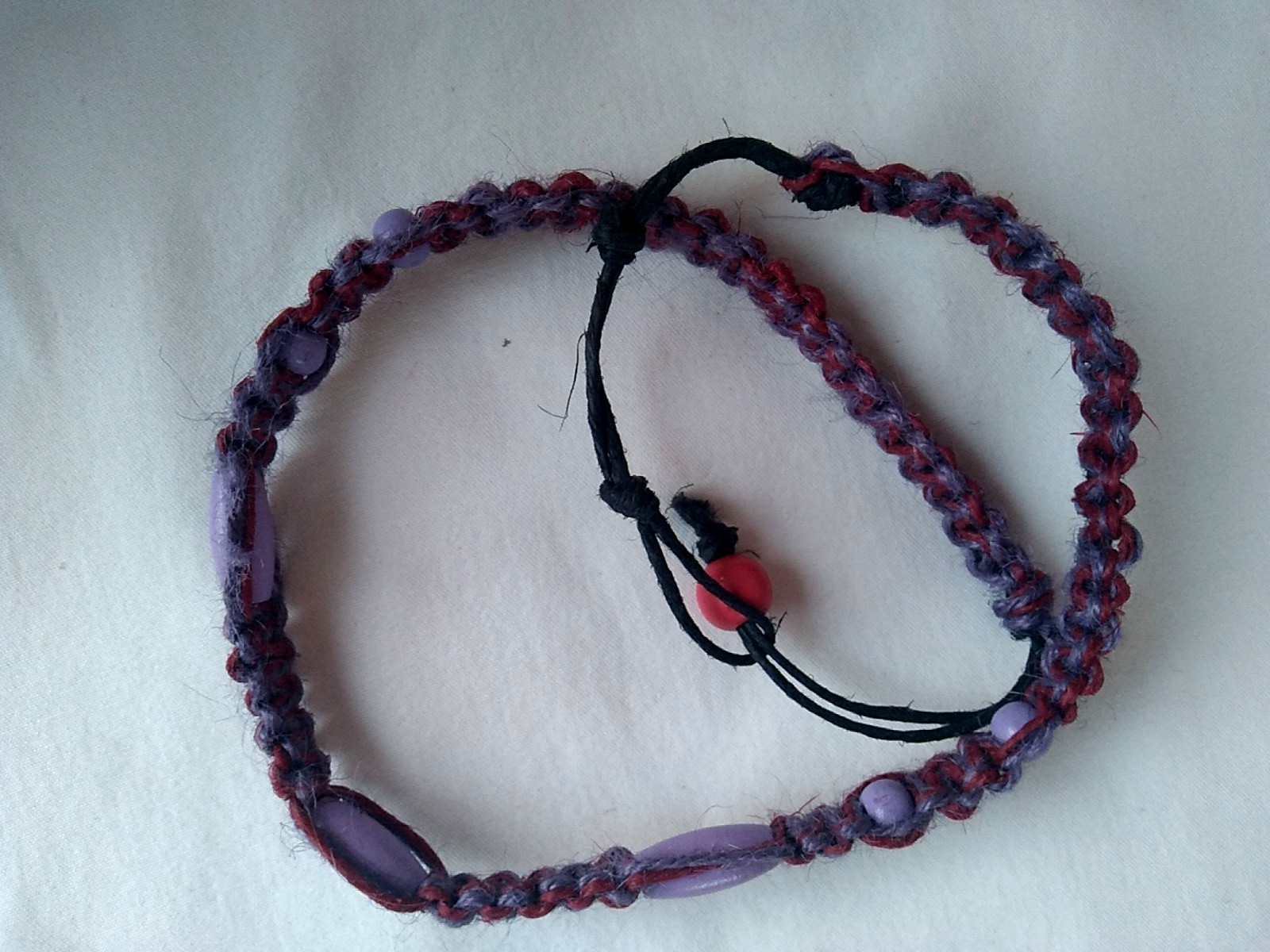 SURFER SKATER HEMP NECKLACE 24″ Unisex Macrame Boho Hippie USA Seller New