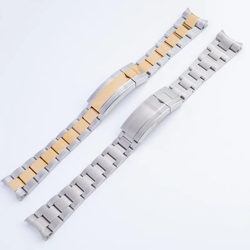 TwoTone Watch Bracelet Strap 20mm 904L Steel Fits for Rolex Sub40mm