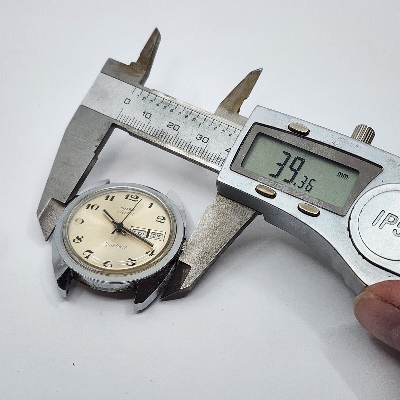 Vintage Timex Electric Dynabeat Steel Watch PARTS REPAIR