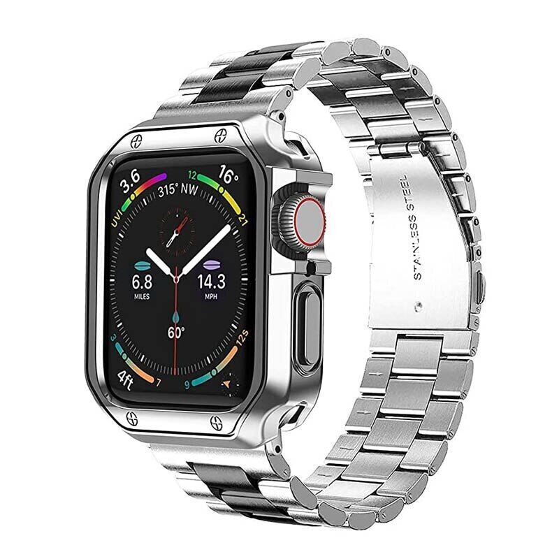 Stainless Steel Band Strap+TPU Case For Apple Watch Series 11 10 9 8 7 6 Ultra 3
