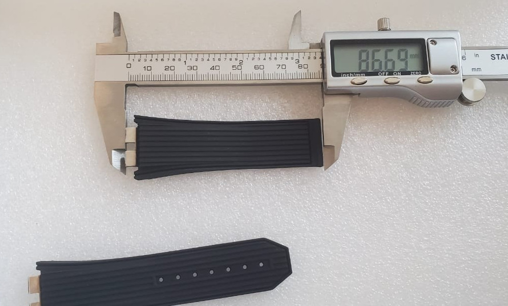 OEM Hublot Big Bang Unico 45mm 28mm x 22mm Black Premium Rubber Watch Strap