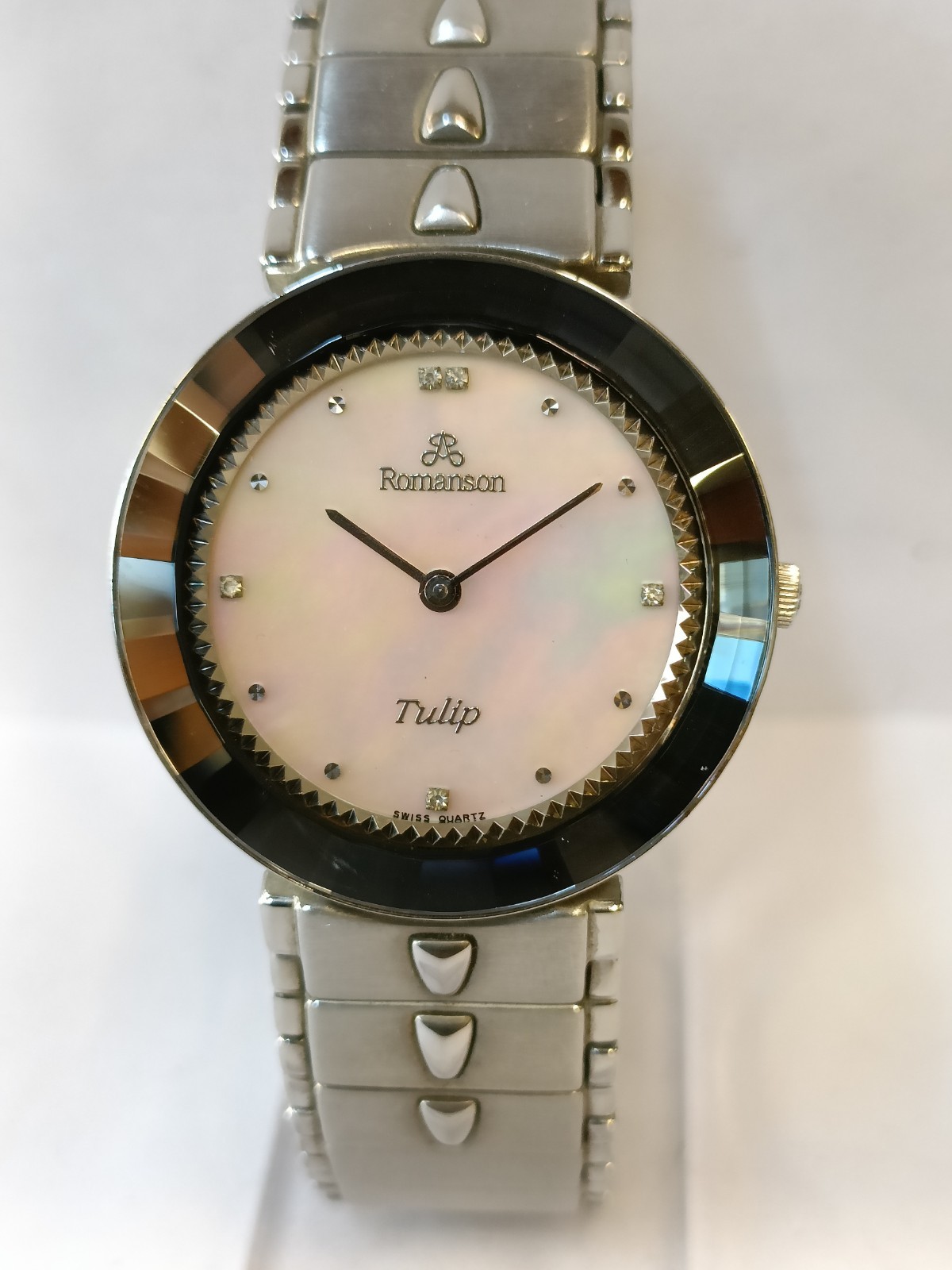 ROMANSON TULIP QUARTZ MOTHER OF PEARL DIAL UNISEX ADULT WORKING CONDITION