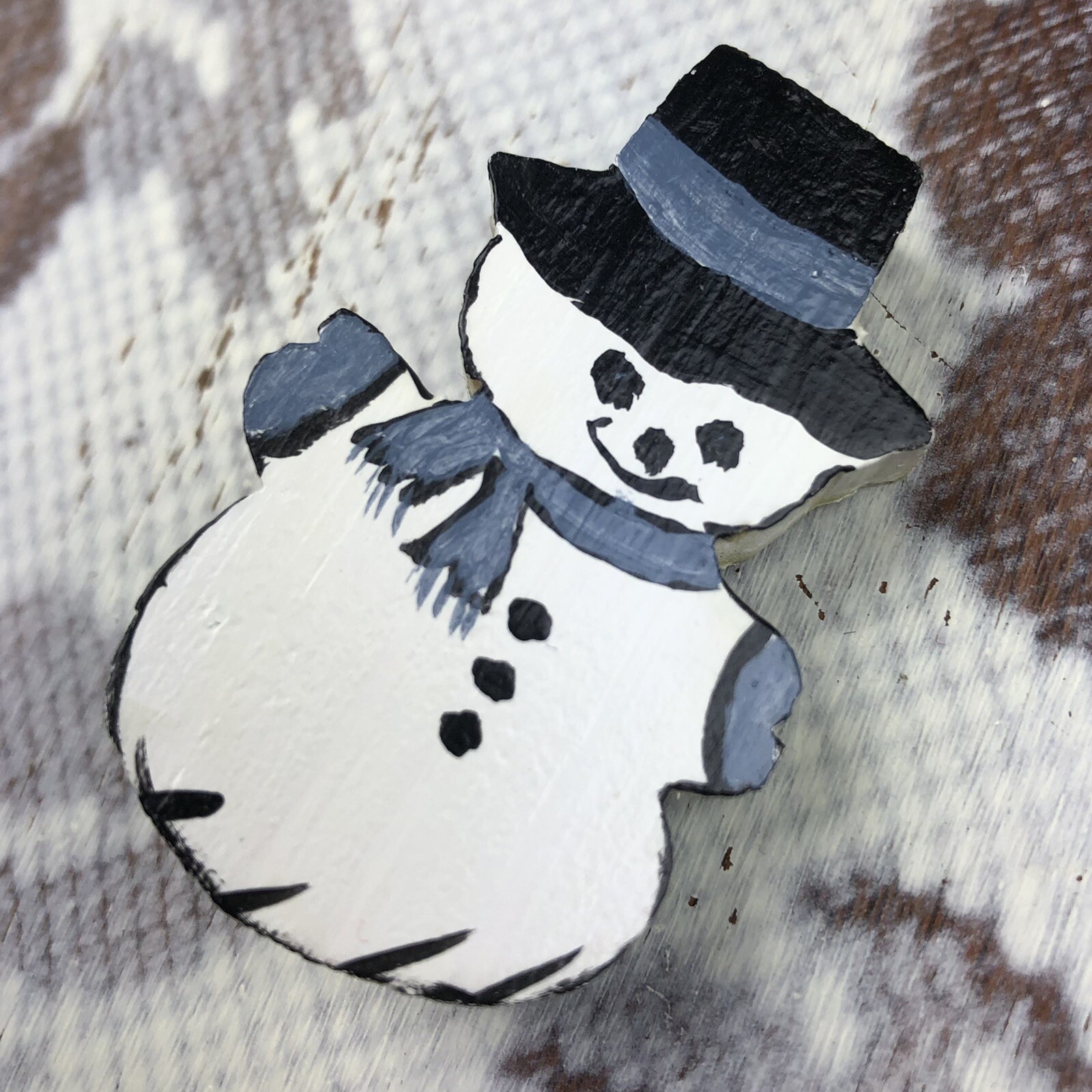Homemade Mixed Media handmade Winter holiday Christmas pin collection set