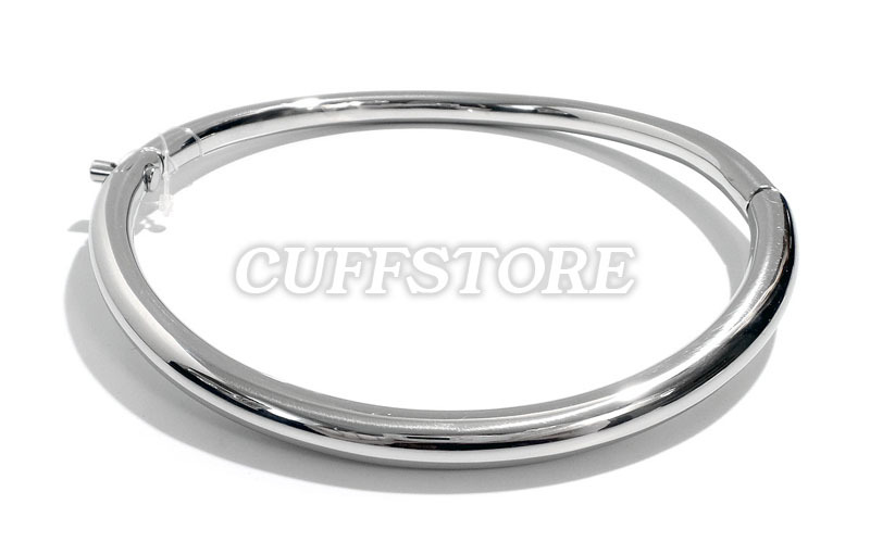 13.5″ Stainless Steel Curved Eternity Locking Collar – CuffStore