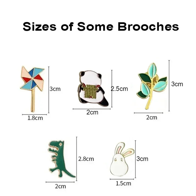 10-100Pcs Enamel Badges Pins Brooches Cute Cartoon Brooches for Child and Women