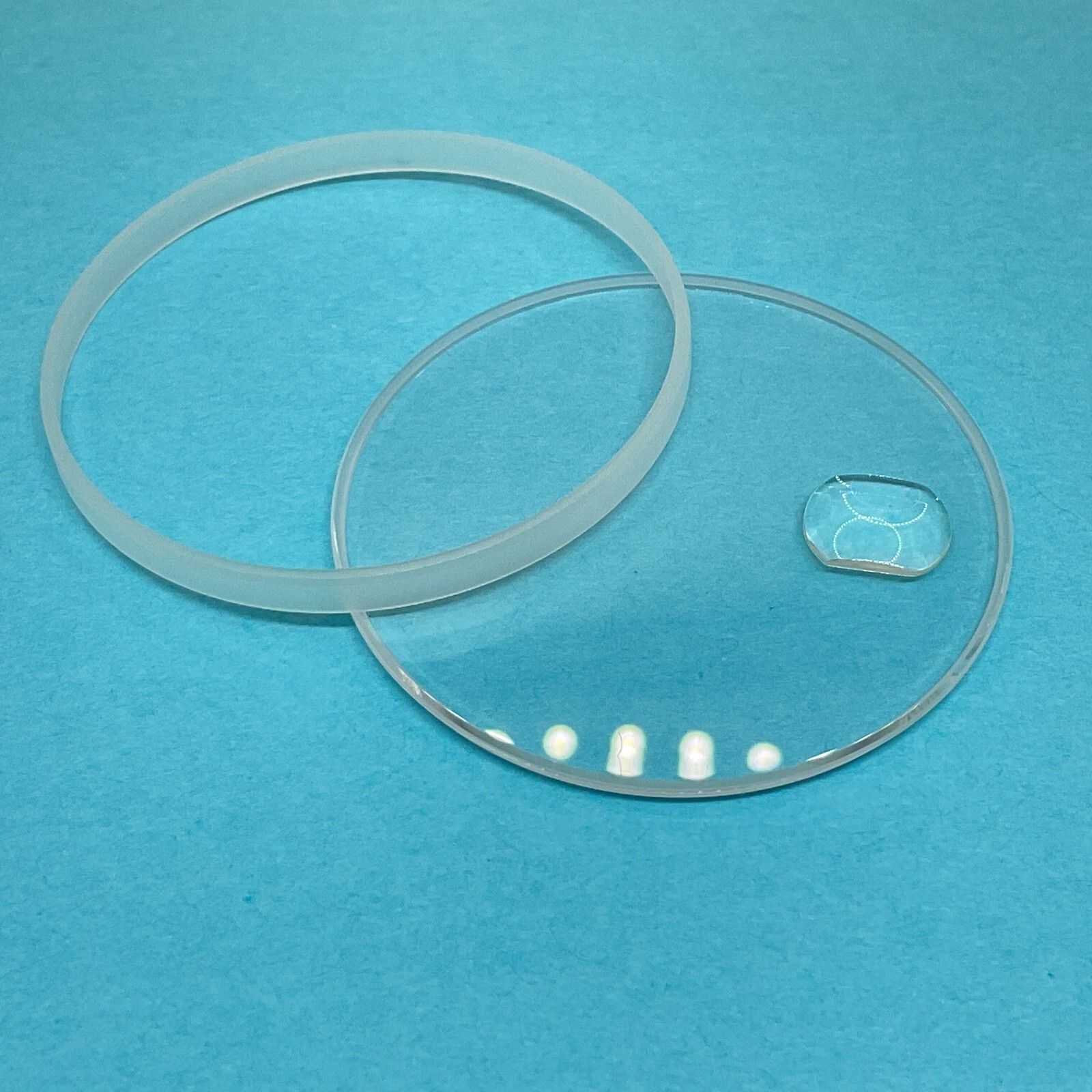 SWISS QUALITY SAPPHIRE CRYSTAL FOR ROLEX DATEJUST 25-295C WITH TEFLON GASKET