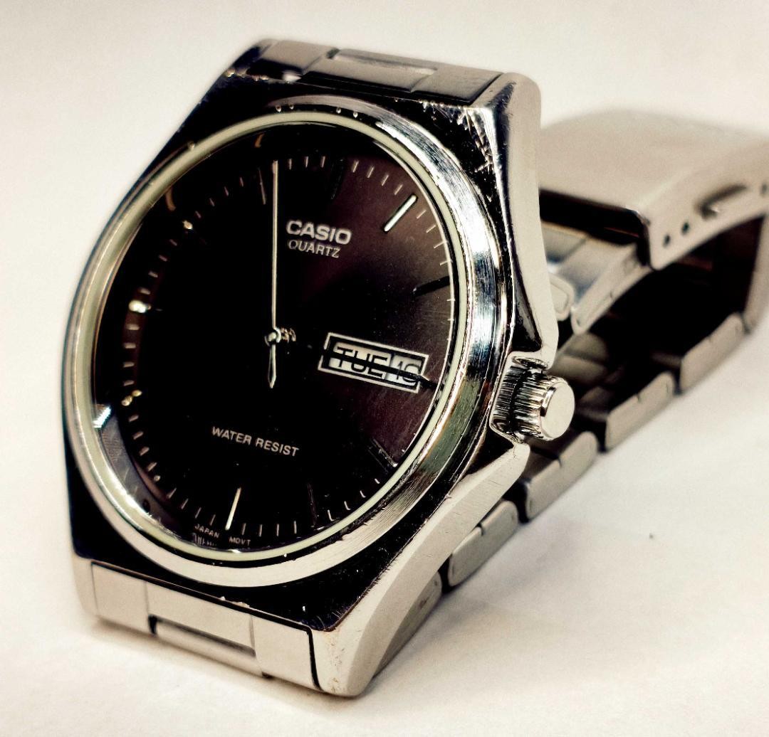 CASIO MTP-1240DJ English/Chinese Black Dial Vintage Working Watch with Original