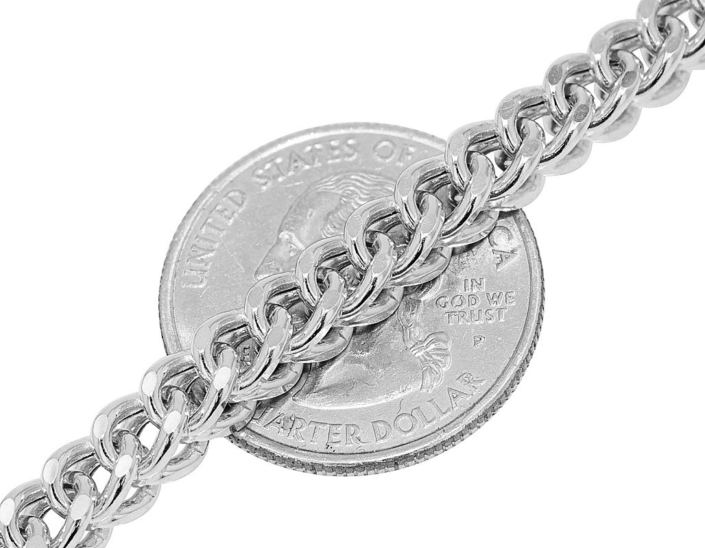 Hollow Franco Chain Bracelet 5MM 10K Gold 7″-9″