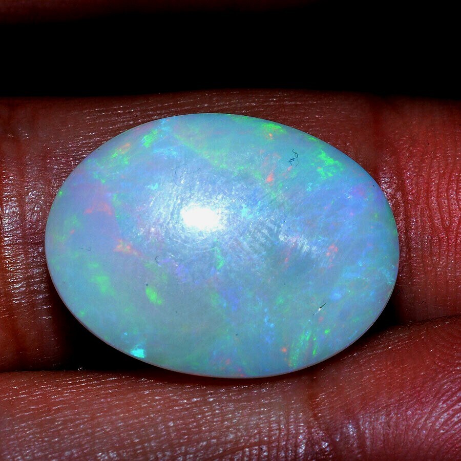 11.93 Cts Natural Ethiopian Opal Play of Colors Finest Quality GTL CERTIFIED Gem