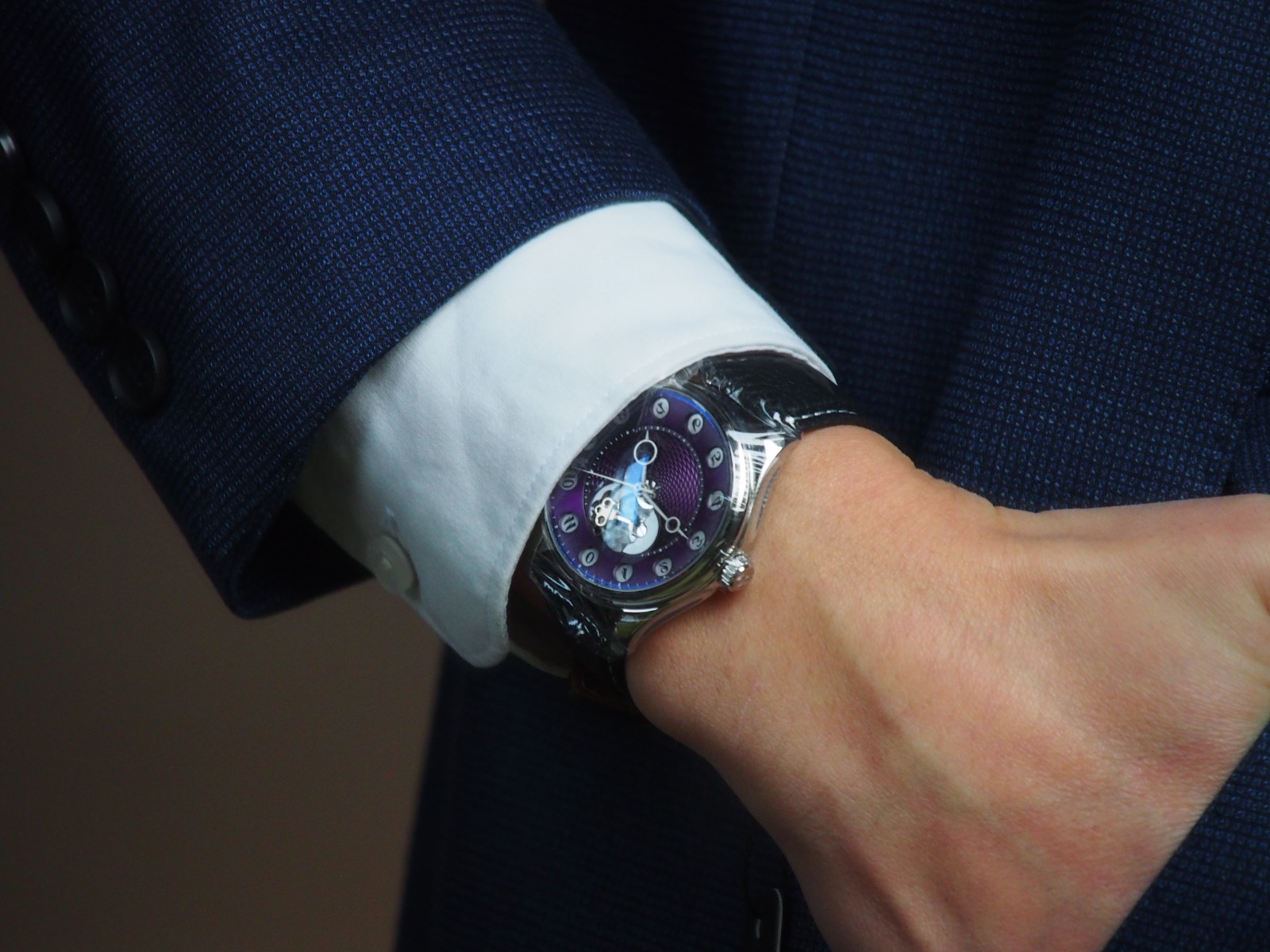 OLTO-8 Chrono Gate Jumping 24-Hour Dial Vintage Inspired, EU Warehouse