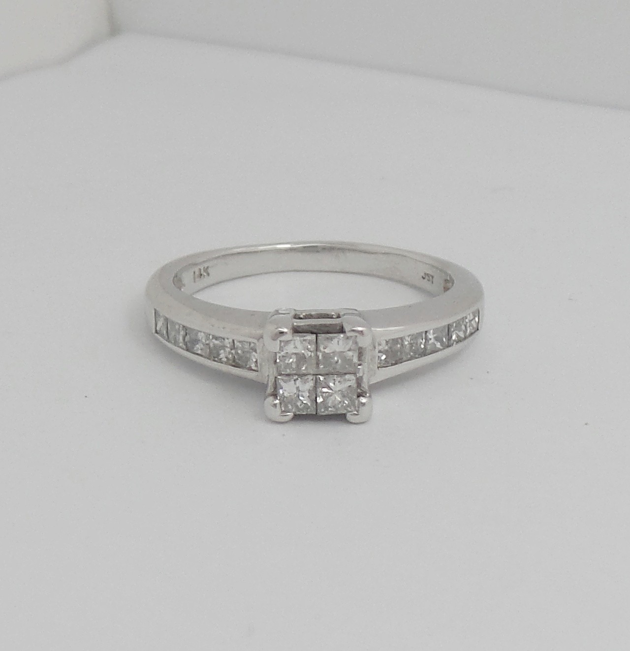 3/4CT Natural Diamond Engagement Wedding Anniversary Bridal Ring 14K White Gold