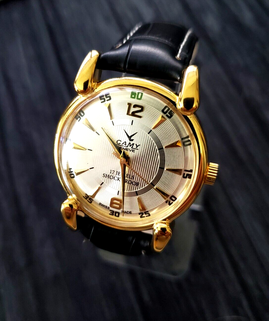 RARE Camy Geneve Mechanical Swiss Watch Restored Serviced Runs Excellent