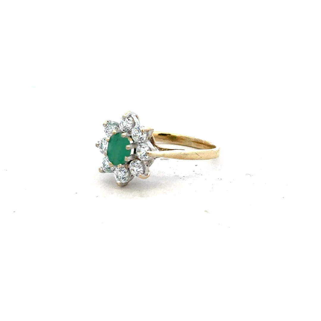 9ct yellow gold ring size J (sh25937b)