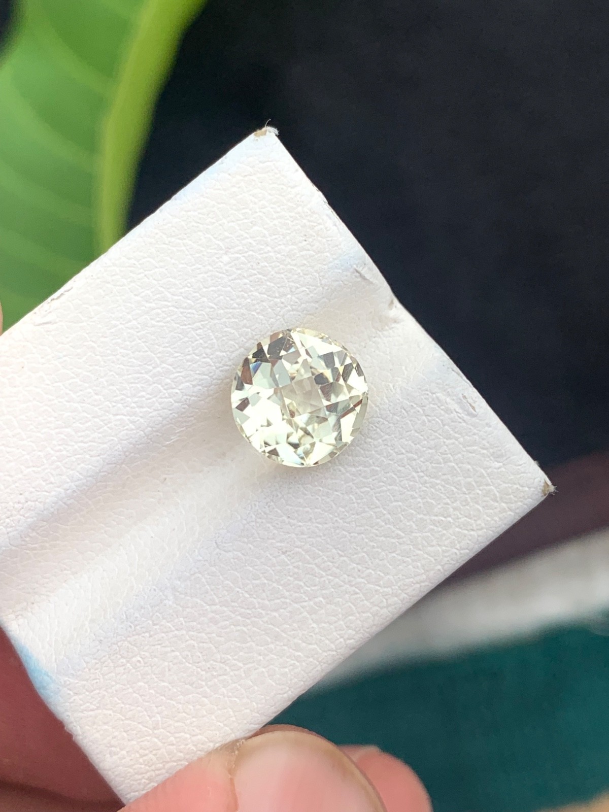2.80 Ct Natural yellow kunzite round shape Loose Gemstone from Afghanistan”