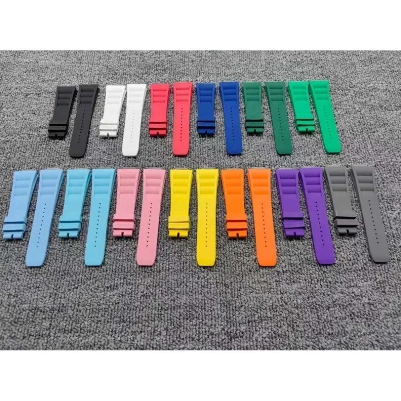 Medium Size Replacement Rubber Watch Strap Band Fits Richard Mille RM010 RM029