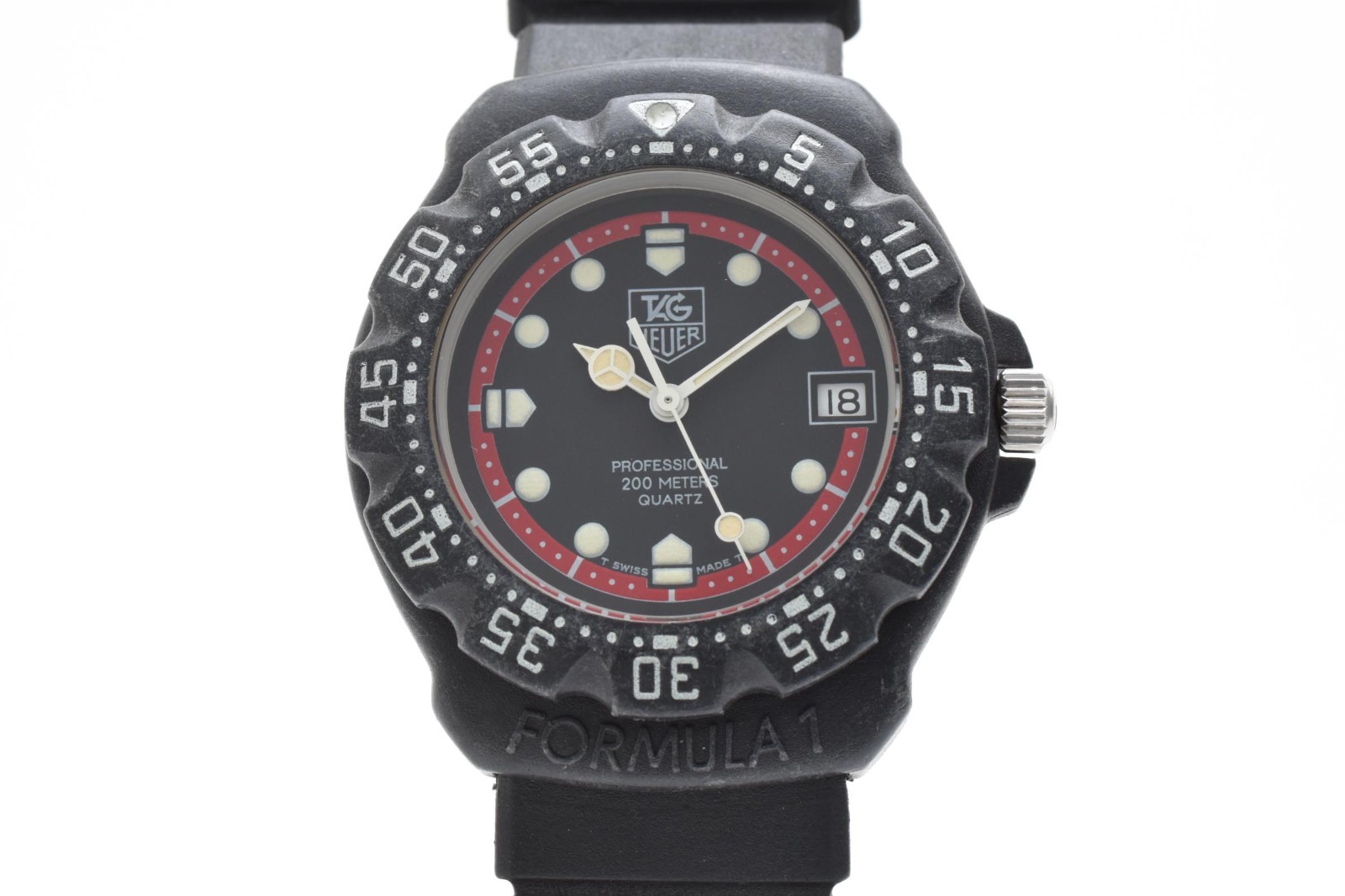 TAG Heuer Formula 1 383.513/1 Quartz Men’s Watch Black Dial Diver 200m 35mm