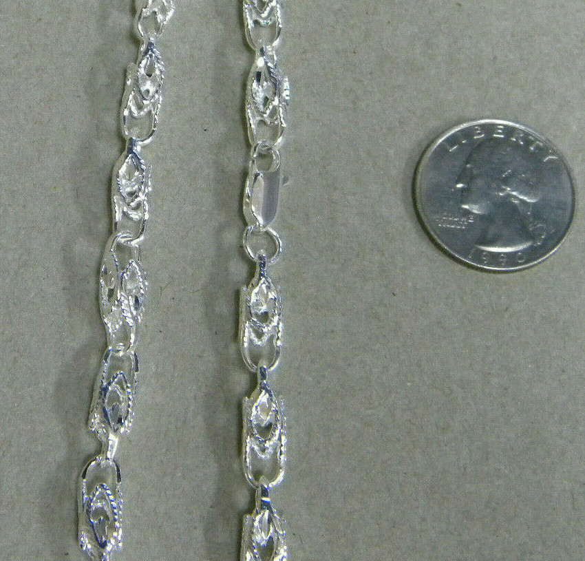 Men’s Lady’s Silver Plated Turkish Rope Chain 24in inch Long 6mm Wide New