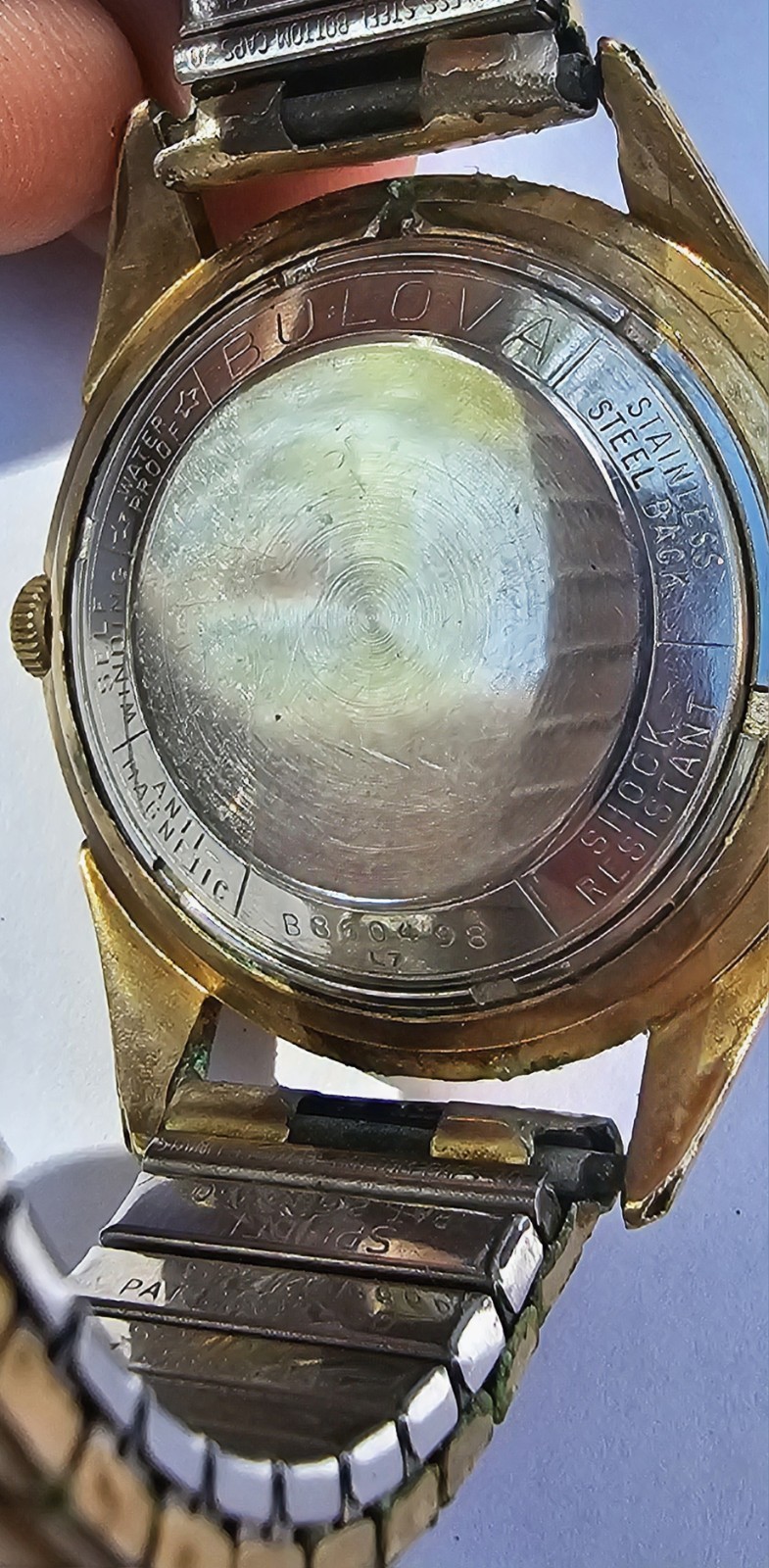1956 Vintage Bulova 23-T 23 Jewel Self Winding Watch NOS Original Box Papers