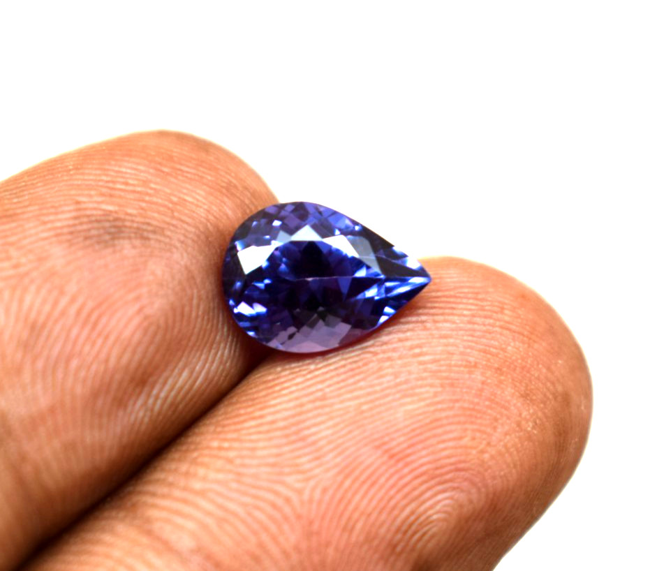 Certified Russian Natural Color Change Alexandrite 4 Ct Pear Cut Loose Gemstone