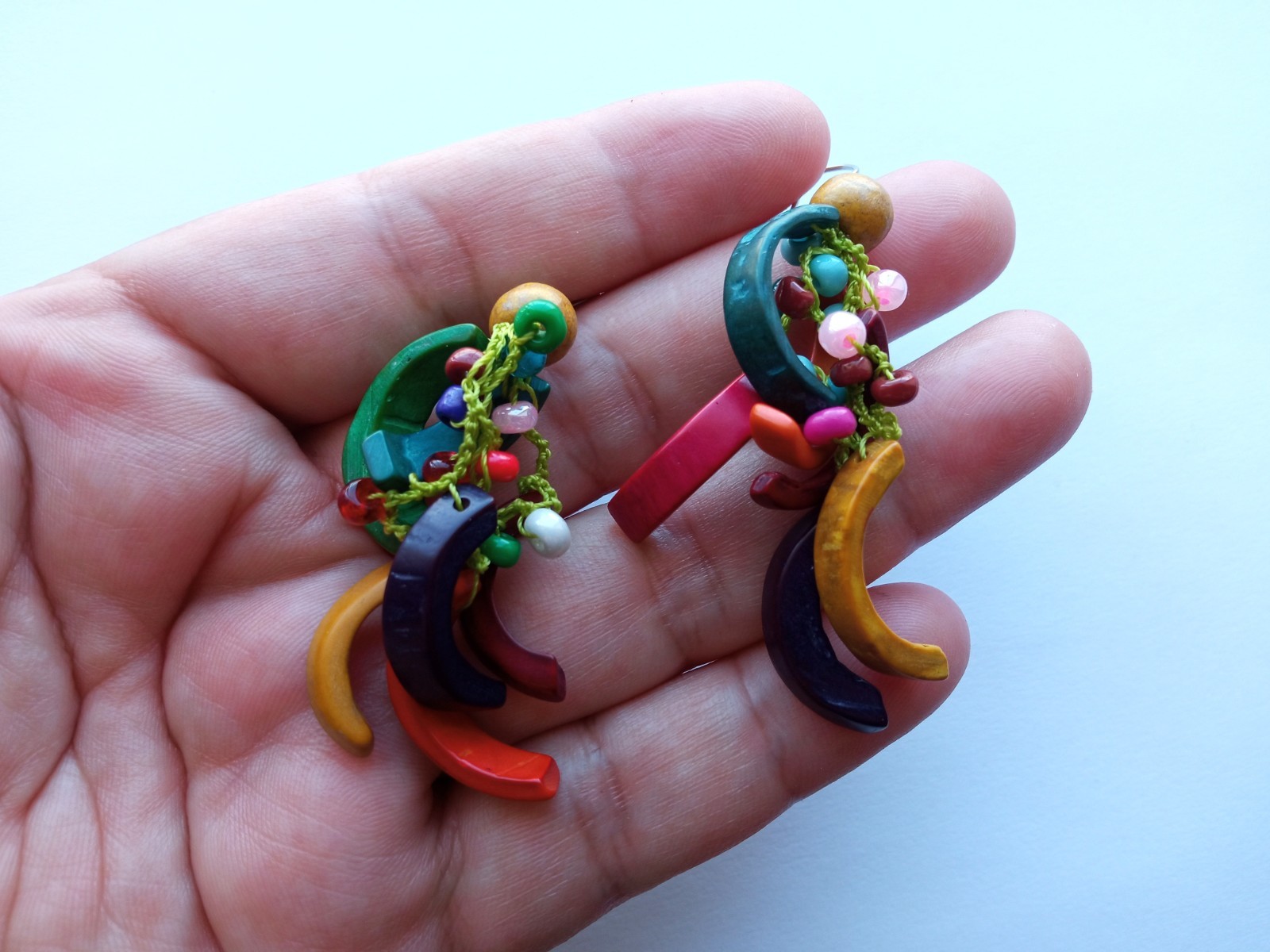 ✨Wholesale 20 Pairs Peruvian Jewelry Amazon Seed Earrings Handmade Boho Style✨