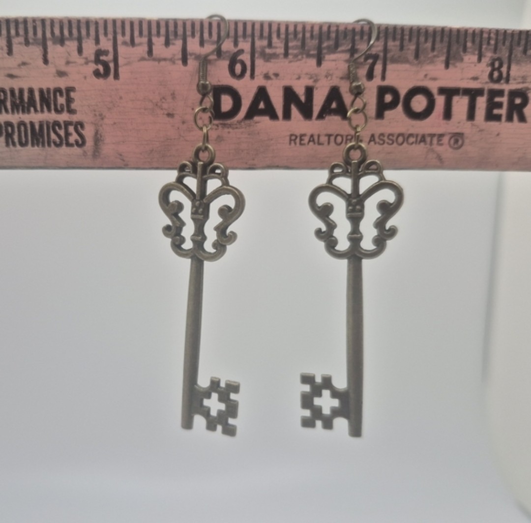 Antique Key Earrings 1