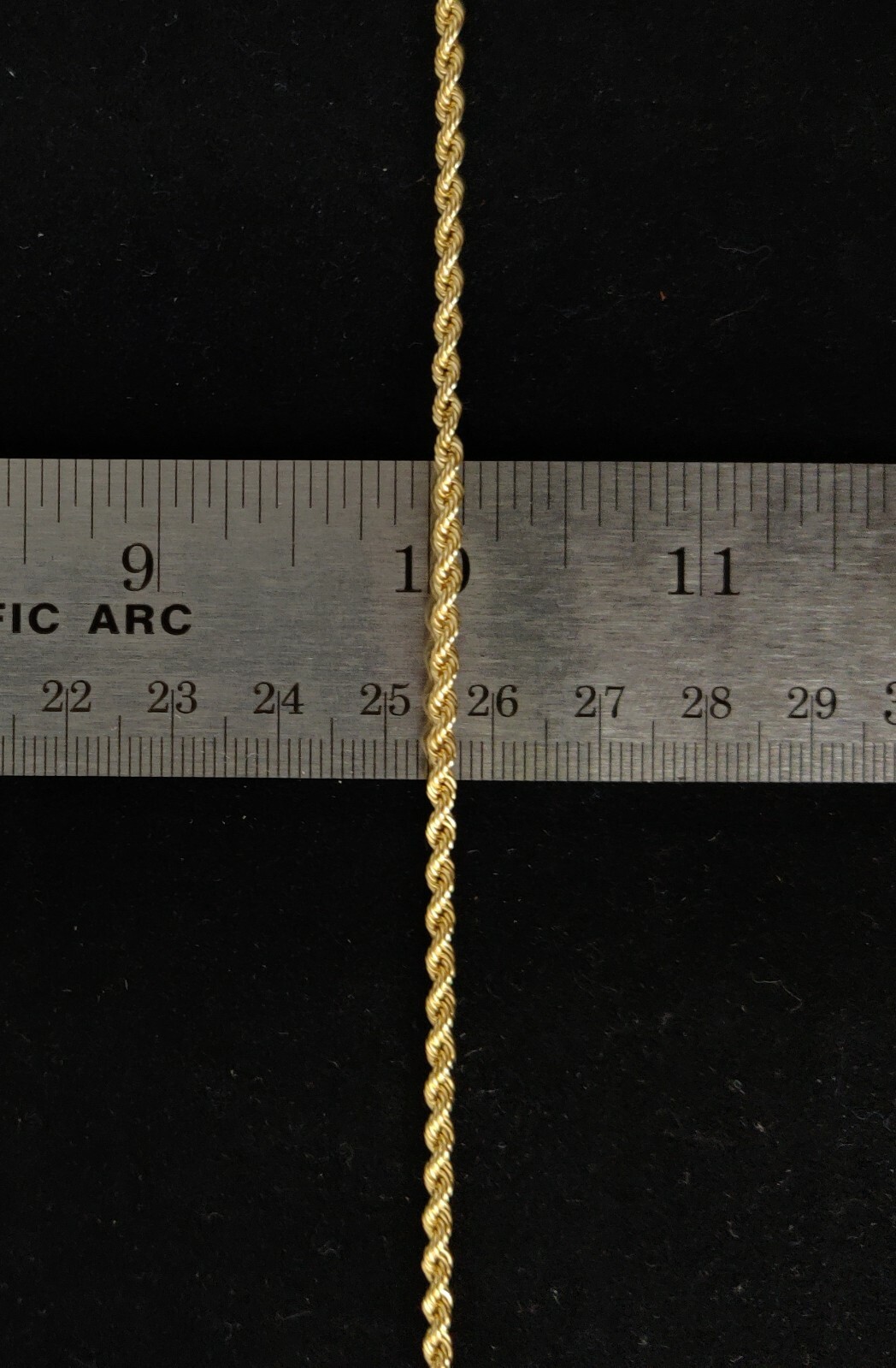10K Gold Rope Chain Necklace 1.8mm 2.6mm 3.2mm 4.8mm 18-26 inches, Diamond Cut