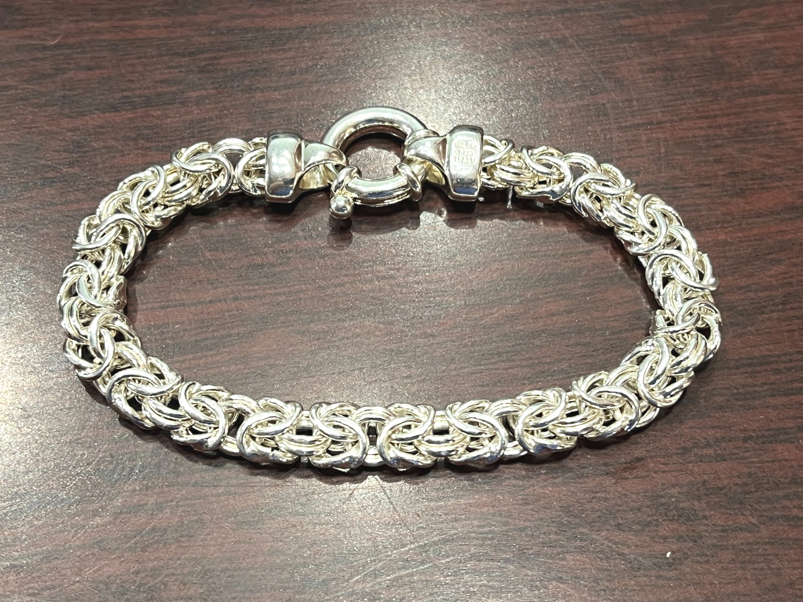 Milor Sterling Silver Byzantine Chain Bracelet – 7″ – 16.8g – Italy