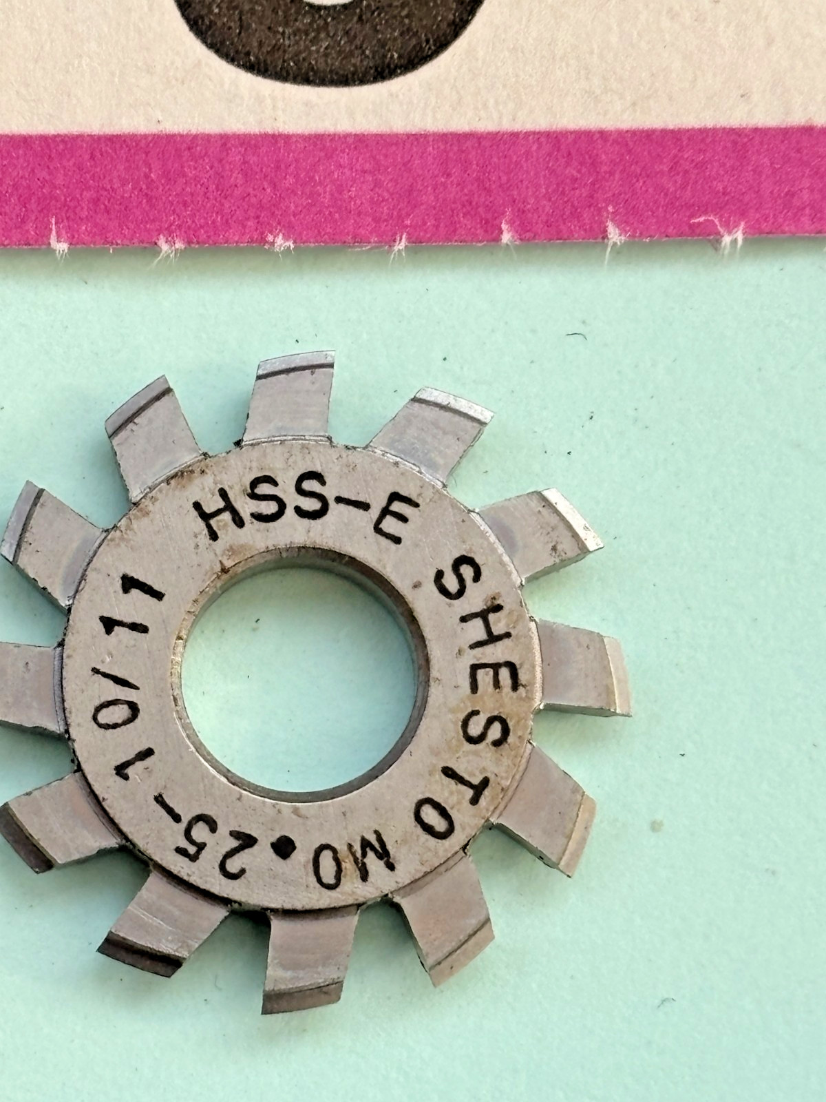 watchmakers lathe gear wheel pinion cutter MO.25-10/11 by SHESTO clock cutter