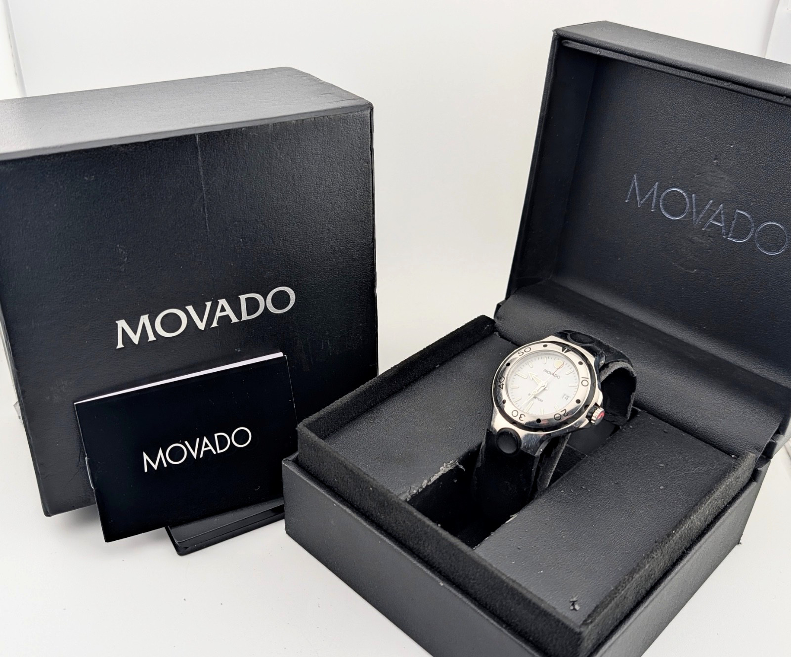 Movado Men’s Series 800 Stainless Steel W/White Dial;Model #84.65.1850.1~ Cool