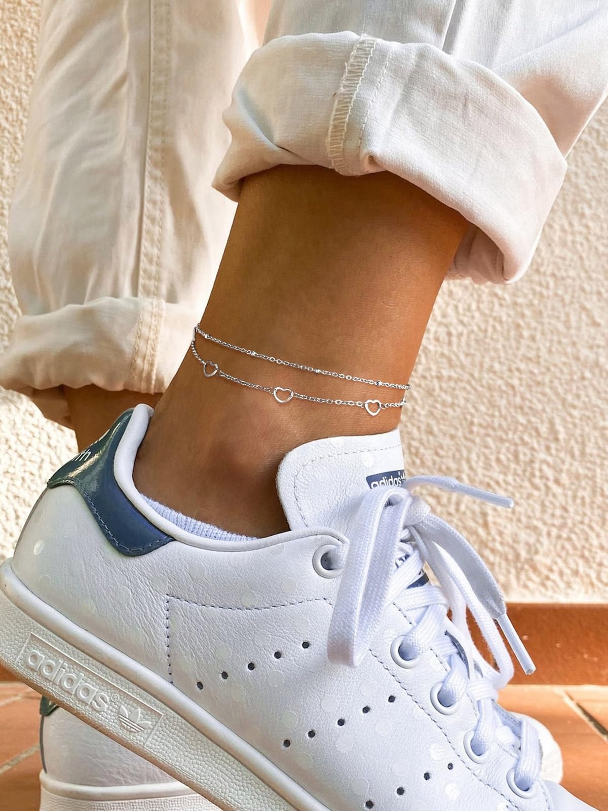 FindChic Black/Silver/Gold Plated Anklets Set of 2PCS/3PCS Herringbone Chain …