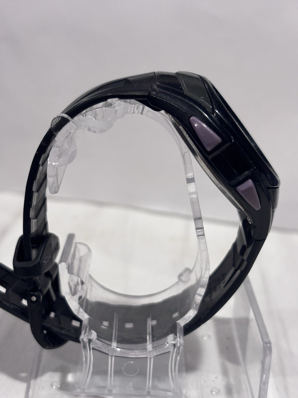 Casio PHYS Digital Quartz 50m Lap Memory 60 10-Year Battery Black Resin Purple