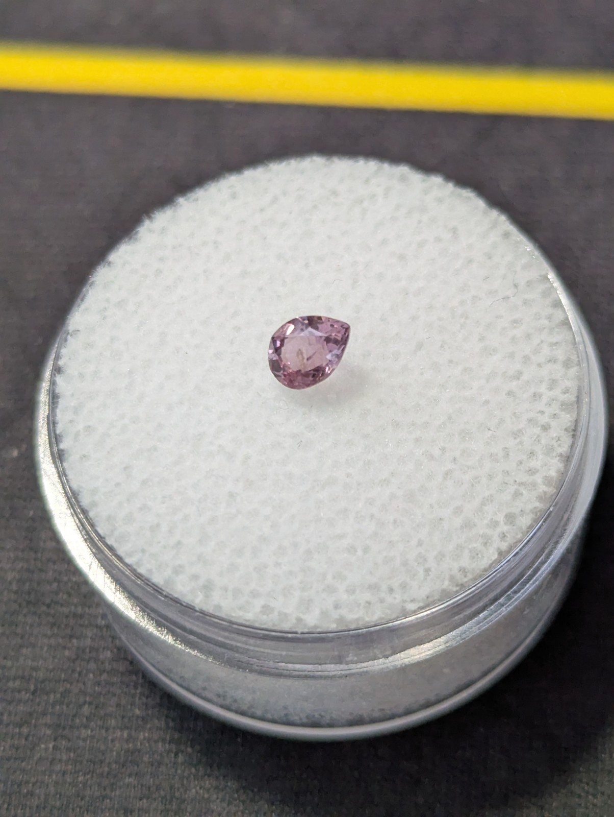 0.36ct Natural Pinkish Purple Sapphire Pear 4.7×3.5mm Songea Unheated Loose Gem