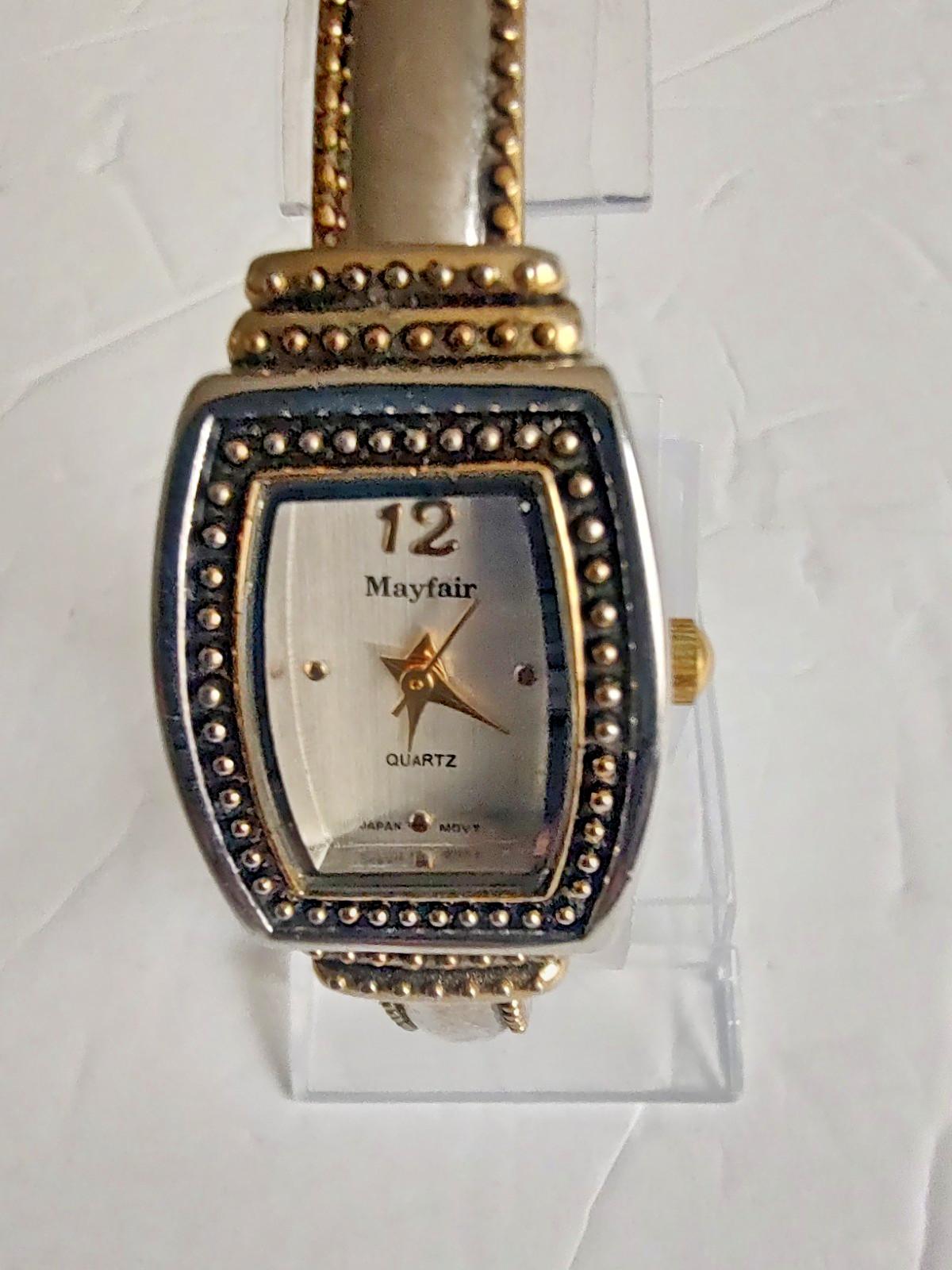 Mayfair Bangle Watch by Accutime gold and silver tone Women’s Girls Female K713
