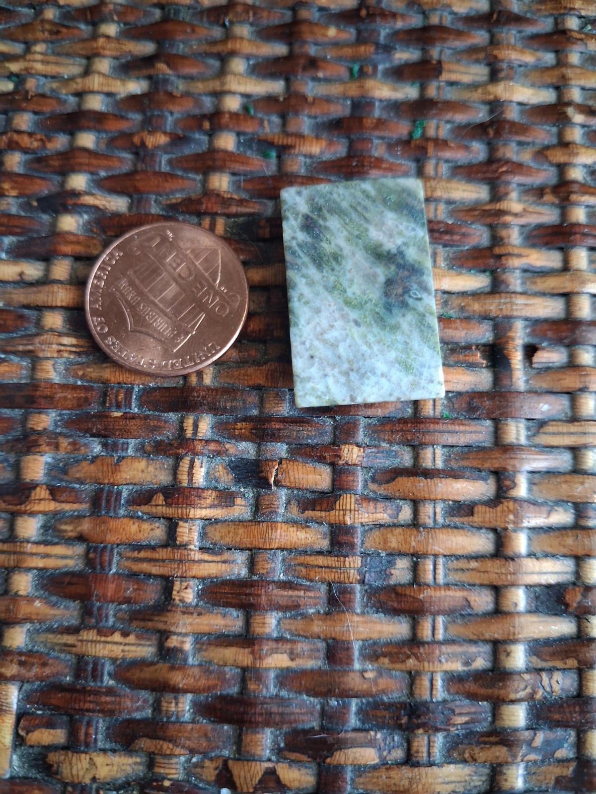 Handcrafted Jasper With Metallic Inclusions Rectangular Cabochon 26 x 16 x 6 mm