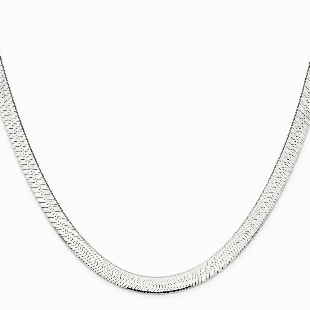 Sterling Silver 8mm Magic Herringbone Chain Necklace 18″-24″
