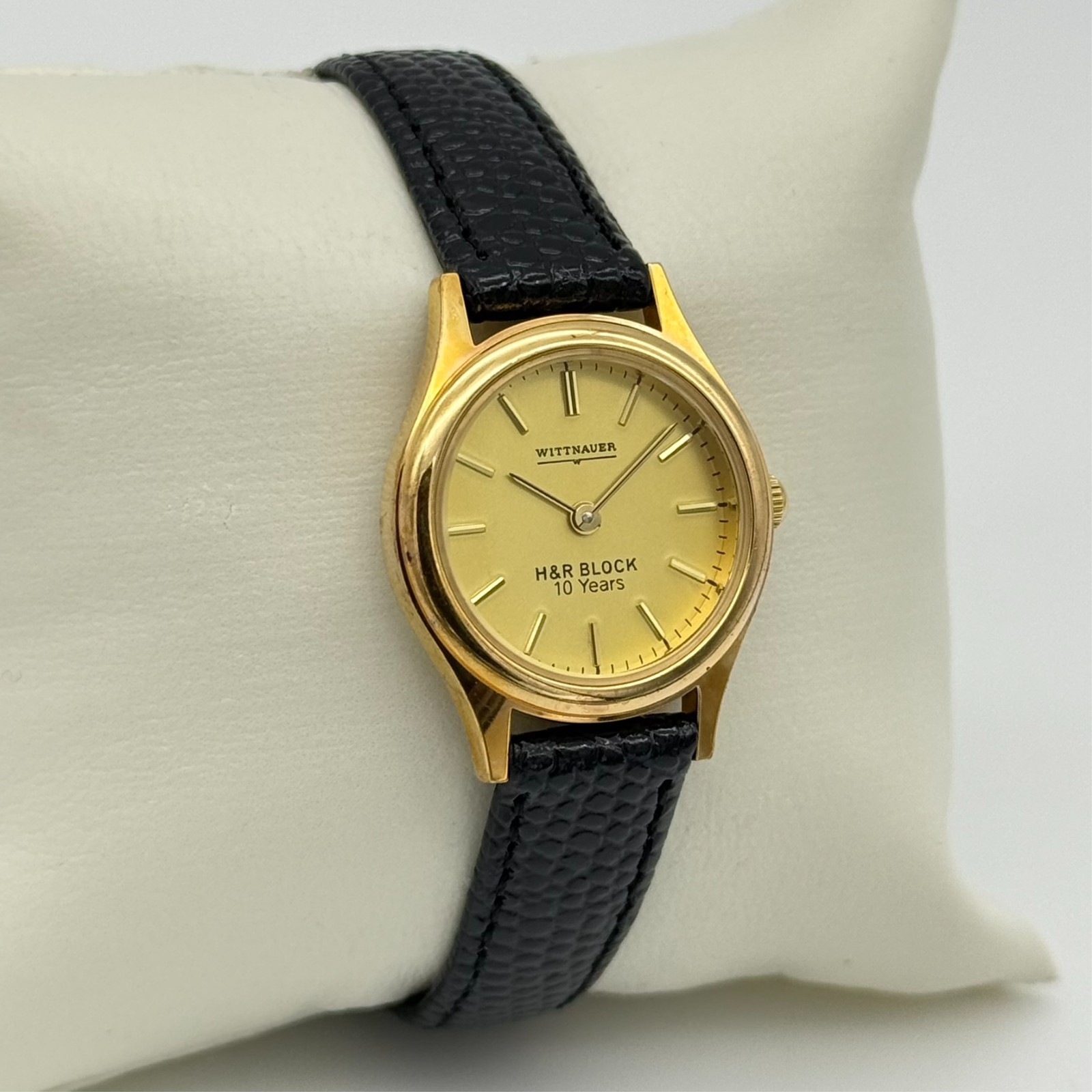 Women’s WITTNAUER Vintage H&R Block Employee 10 Years Gold Tone Quartz Watch