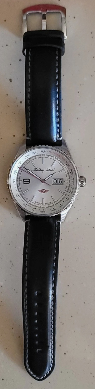 NEW – RARE -Mathey Tissot Atlas Quartz Silver Dial Men’s Watch