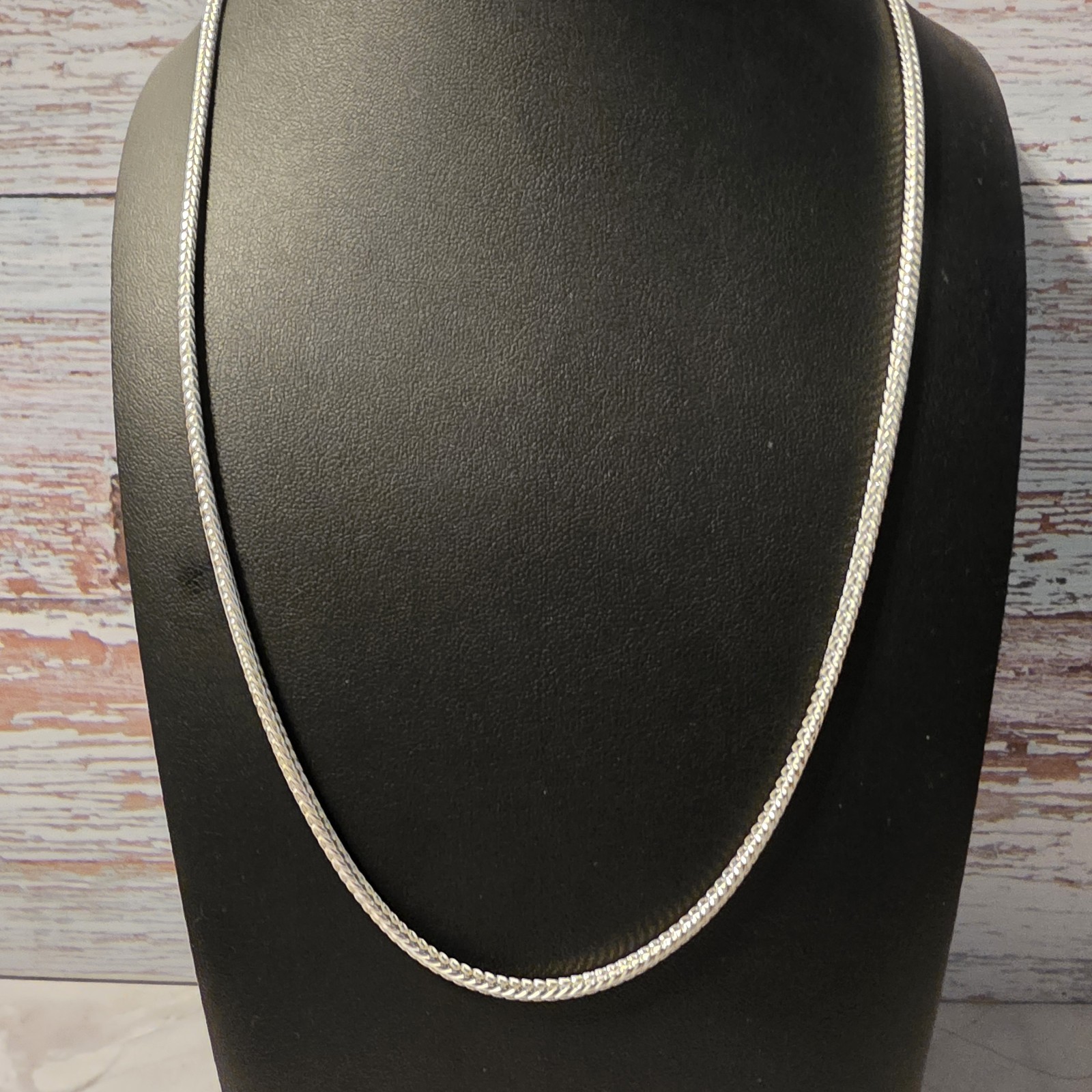 22-inch Solid Box Franco 2.7mm Sterling Silver 925