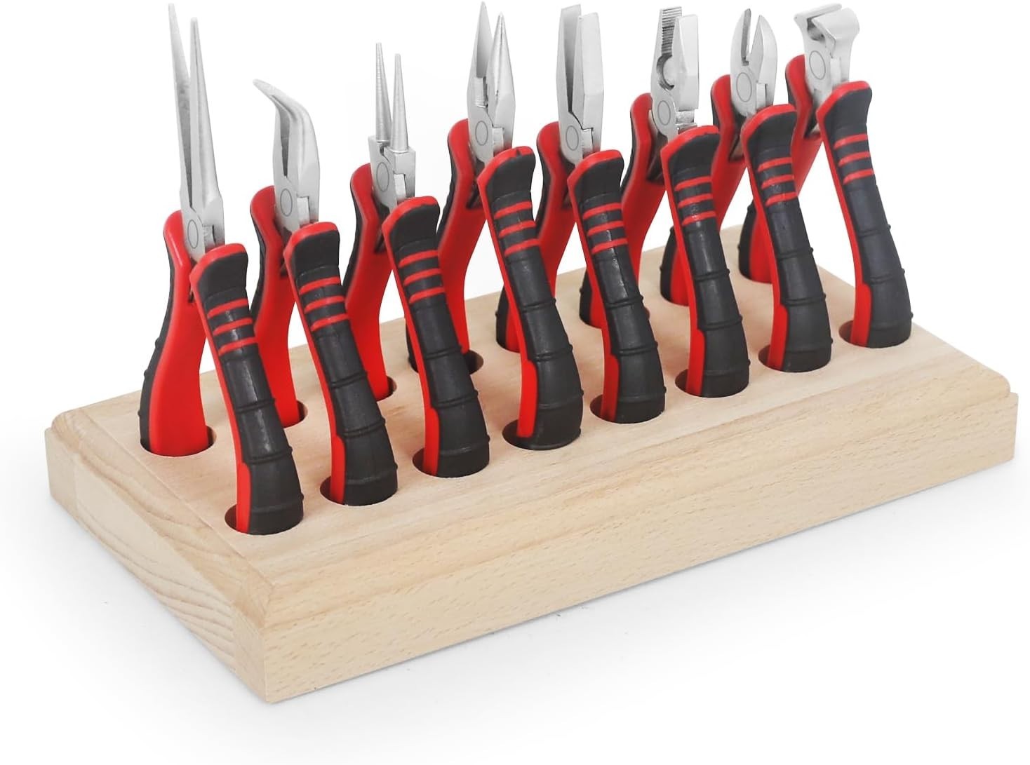 Versatile 8-Piece Pliers Set for Wire Wrapping, Crimping, and Shaping Jewelry