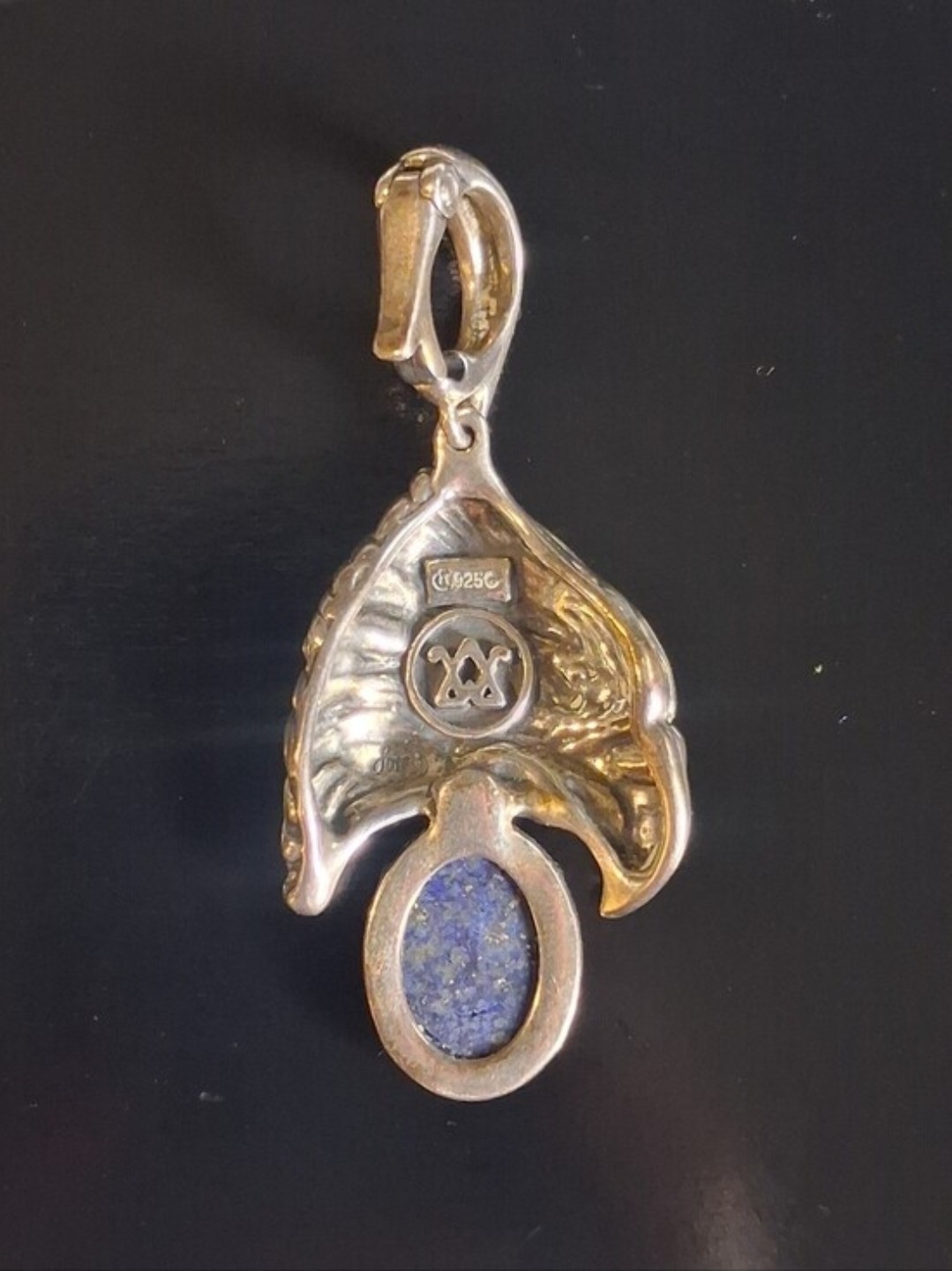 Carolyn Pollack & Fritz Casuse American West Eagle & Lapis Enhancer Pendant