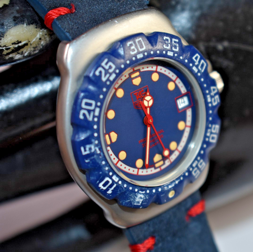 TAG Heuer Formula 1 Professional 200M WA1214 Blue Unisex Watch NEW BATTERY!