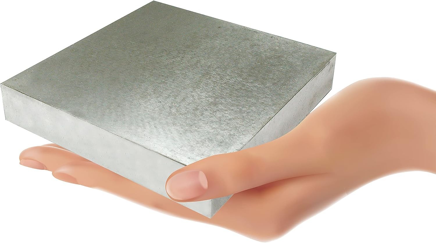 Steel Bench Block for Jewelry Stamping – 4 x 4 x 0.5 inches