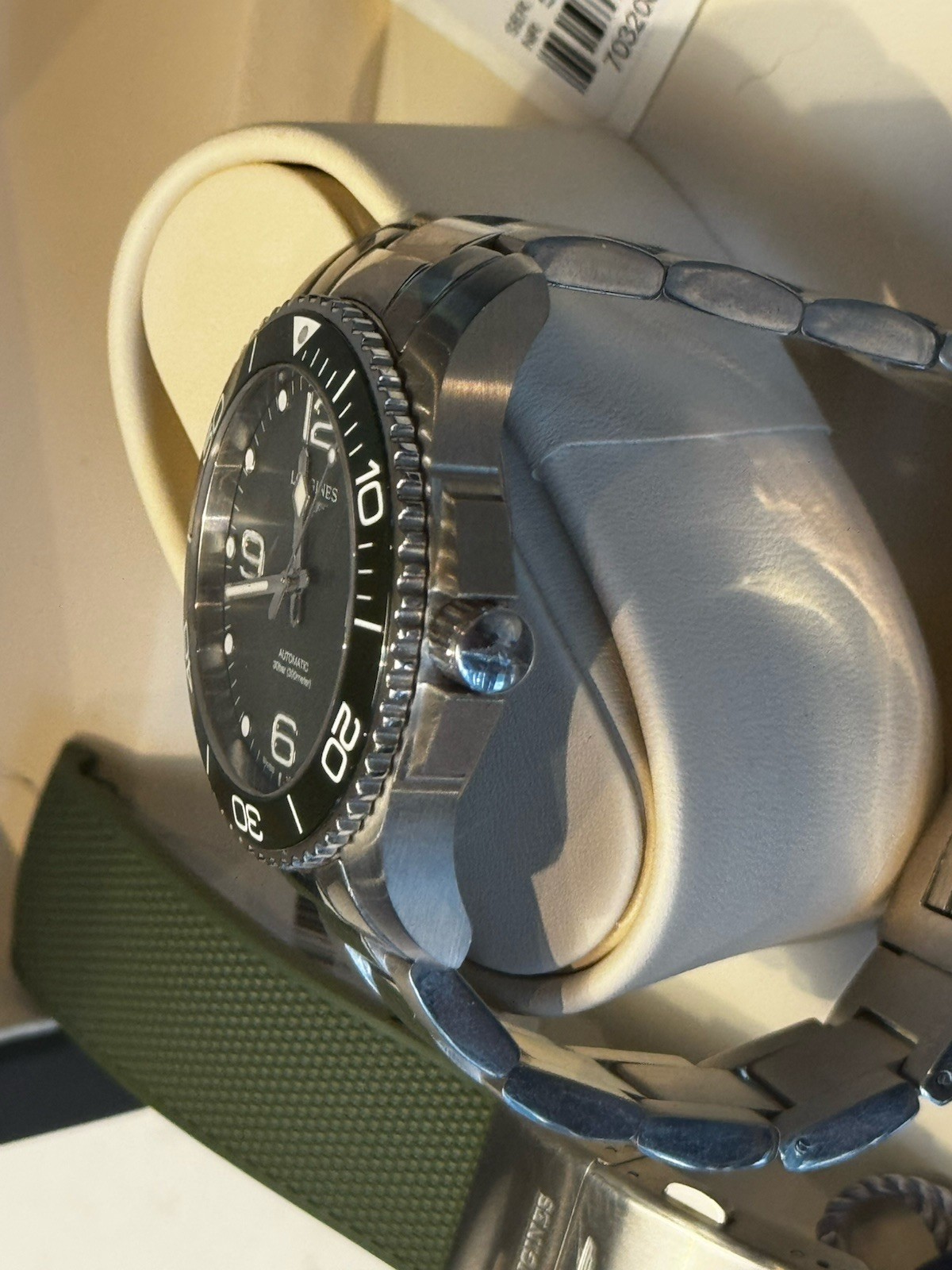 Longines Hydroconquest Automatic Green 41 mm L37814069. IN AMAZING SHAPE!