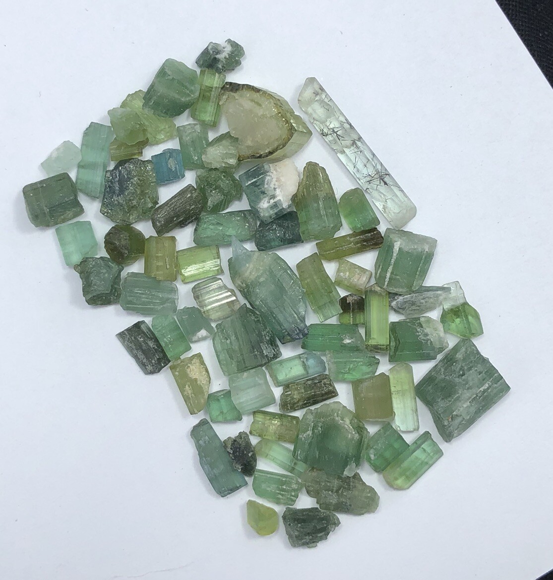 38 Carat Faceted Quality Natural Tourmaline Rough Lot from AFG Loose Gemstone
