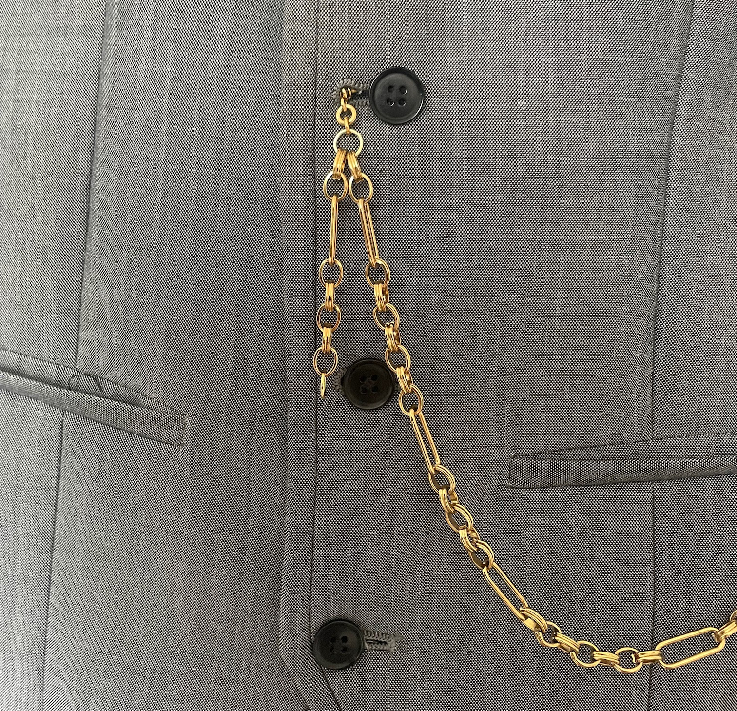 single albert belcher link gold plated albert pocket watch chain fob peaky